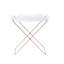 Table-plateau en acrylique et cuivre transparent Cercie