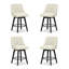 Tabouret de bar et de comptoir pivotant en bois massif Malakeh-1036082115-1036082126