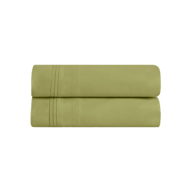 Ensemble de taies d'oreiller de couleur unie en coton égyptien certifié 650 fils Aldin