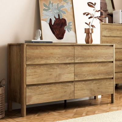Commode 6 tiroirs 55,1 po