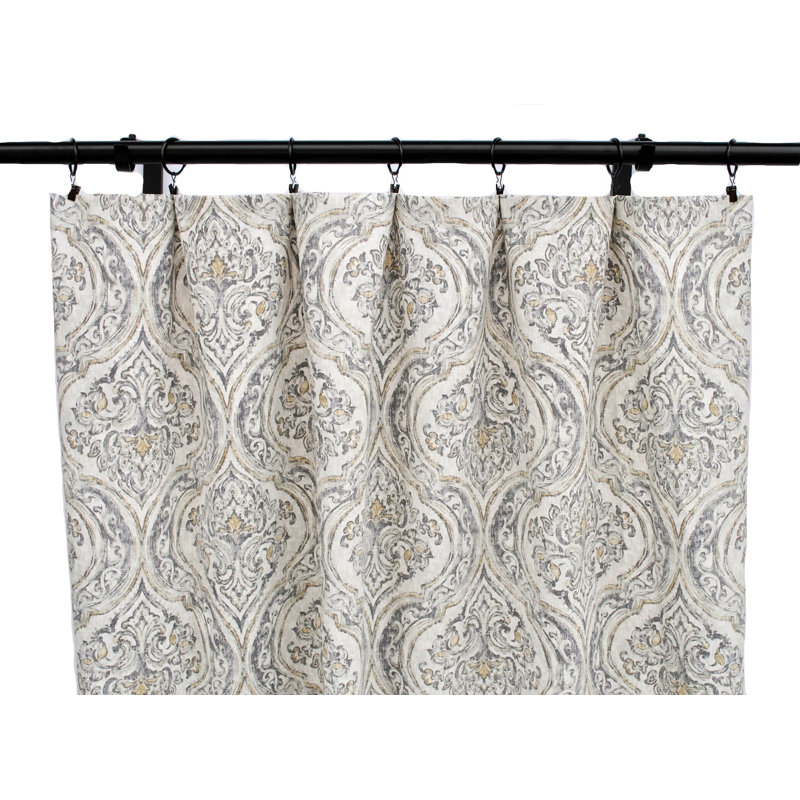 Neidigh Cotton Room Darkening Curtain Pair, 50" W x 120" L