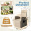 Chaise de patio inclinable avec coussins