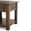 Monroe - Table de bout - Brun anthracite patiné