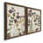 Toile avec cadre en noyer