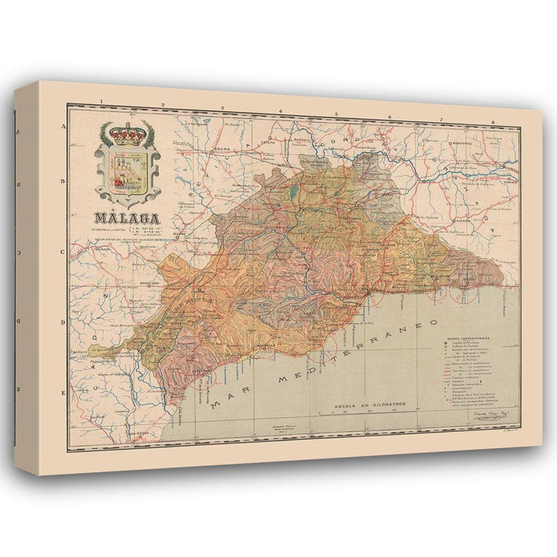Art sur toile tendue Trent Austin Design® Martin, titré: Espagne, Martin, Martin, 1970, H 36 po x l 45 po