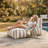 Santorin Upholstered Outdoor Bean Bag Lounge Chair-117596952