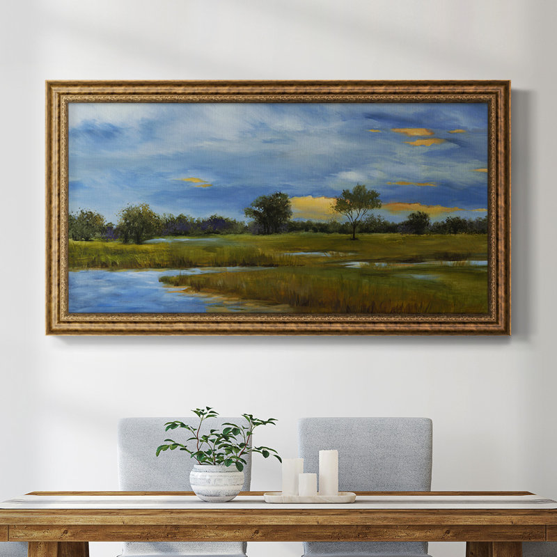 " Riverwalk ", 25" H x 45" W x 2.5" D