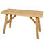 Banc d'entrée en bois massif de 30 po - Sièges de couloir de style campagnard rustique pour le salon, le vestibule de la salle à manger - Finition naturelle fabriquée à la main-1570142282