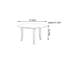 Table basse en noyer