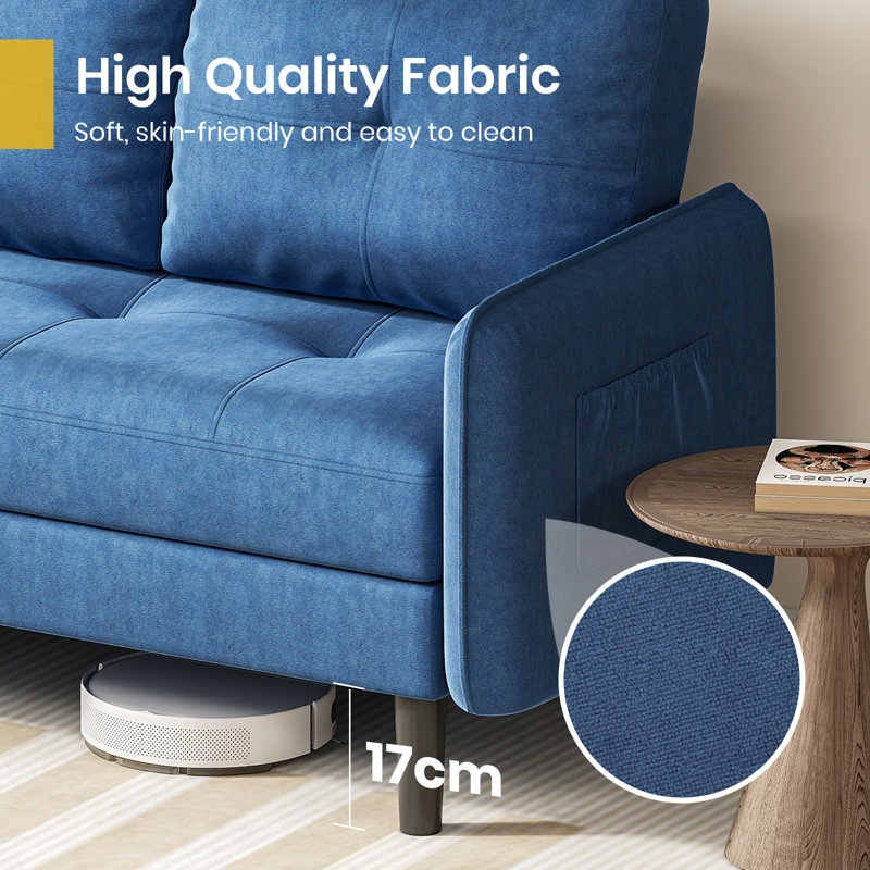 Sofa, Blue Velvet