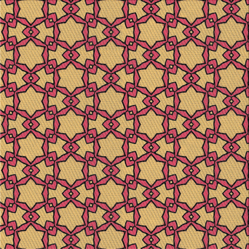 Tapis rose, Carré 7 pi