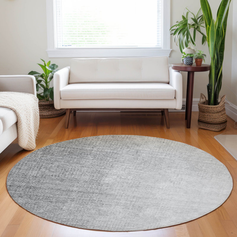 Tapis intérieur / extérieur en polyester tissé à la machine Malchow, Rond 8 pi