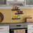 3 Piece Wall Decorative Spice Rack Set with Wood Base
