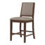 Chaise de comptoir rembourrée chêne manguier (ensemble de 2)