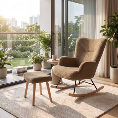 Rocking Chair & Footstool Set