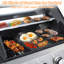 Barbecue au gaz propane à 4 brûleurs avec brûleur latéral | 46 790 BTU | Grilles de cuisson en fonte émaillée et conception en acier inoxydable