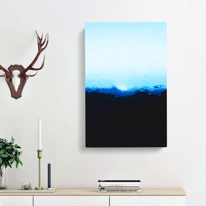 Mountains In Lappach Italy In Abstract - Wrapped Canvas, 76cm H x 50cm W x 3cm D