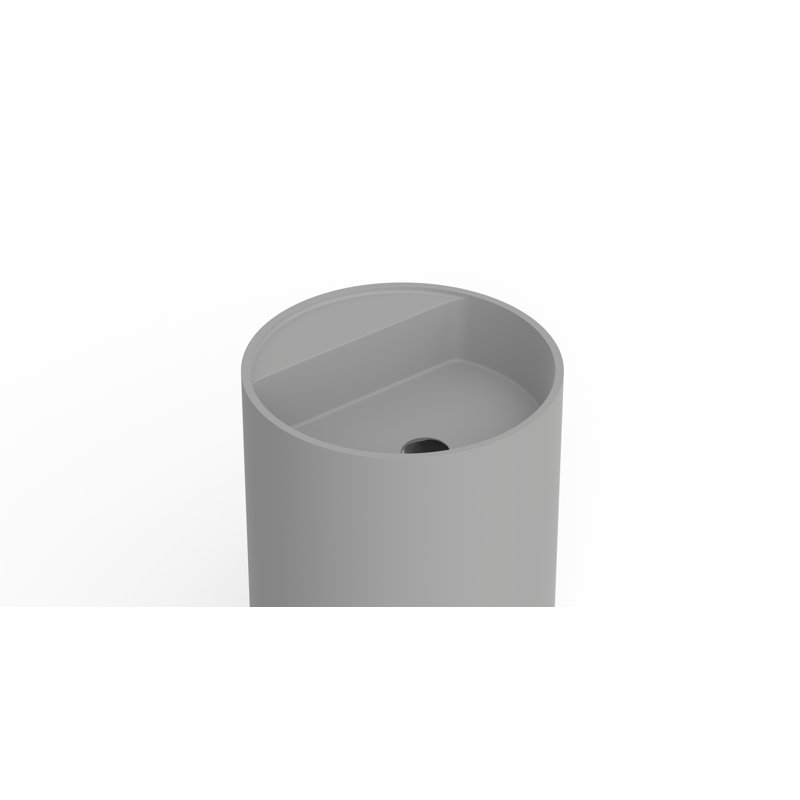 Lavabo de salle de bain autoportant Badeloft SB-03-A-MGRY, Gris mat