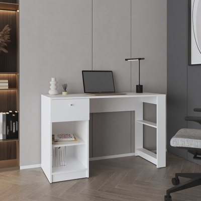 Computer Desk, 1 Drawer, 2 Shelves