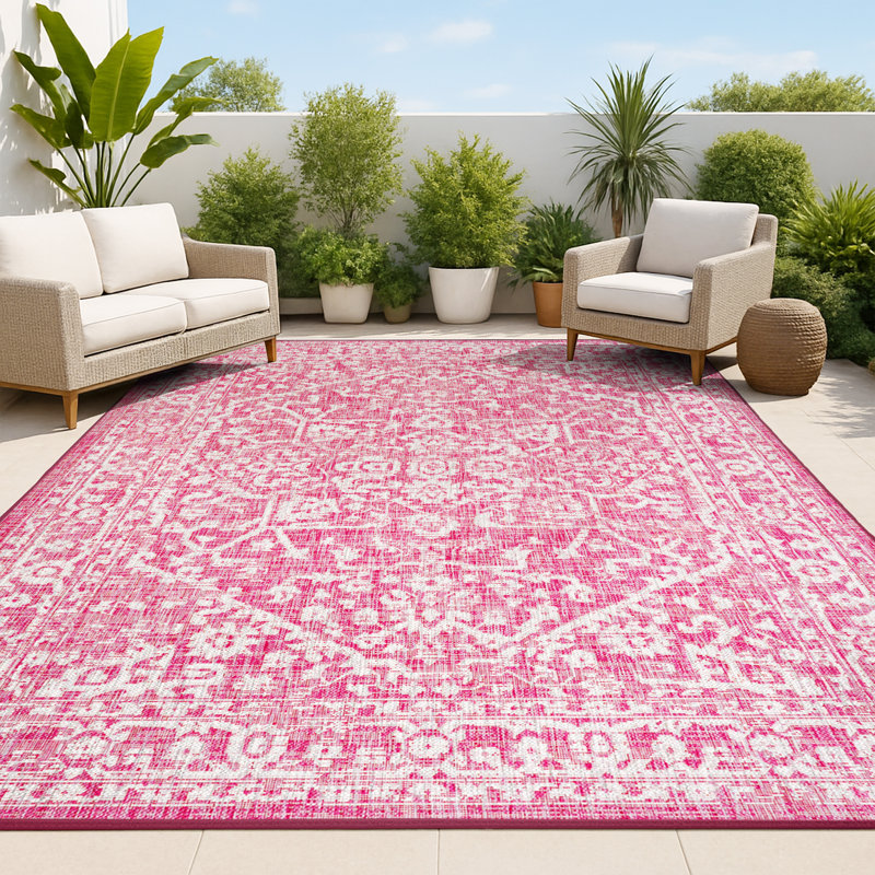 Tapis d'intérieur / d'extérieur Massimo Bohemian Medallion, Rectangle 3 pi 1 po x 5 pi