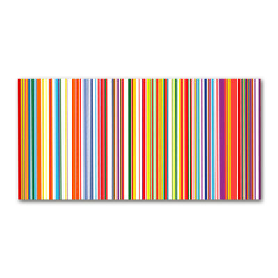 Coloured Stripes - Wrapped Canvas Print