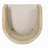 Decorative chair rubberwood beige natural