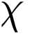 X sélectionné