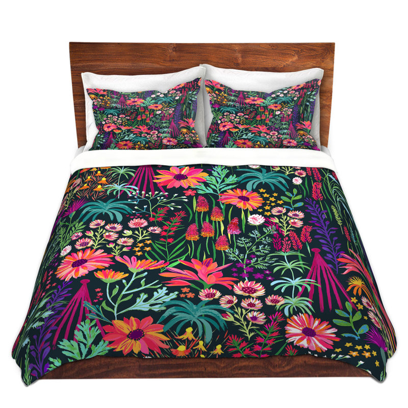Ensemble de housse de couette en microfibre DiaNoche par Jill O Connor - English Cottage Garden