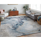 Oria Industrial Abstract Polyester/Polypropylene Area Rug