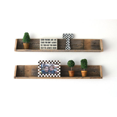 Bentley 2 Piece Solid Wood Shelf