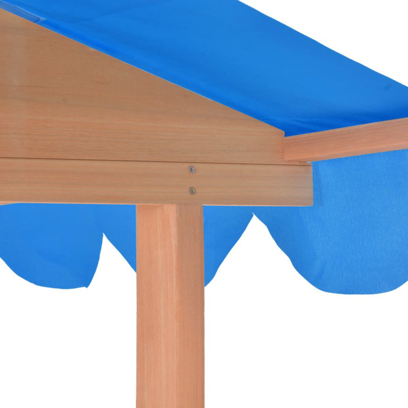 Freeport Park Okehampt 130cm x 143cm Wood Square Sandbox with Cover