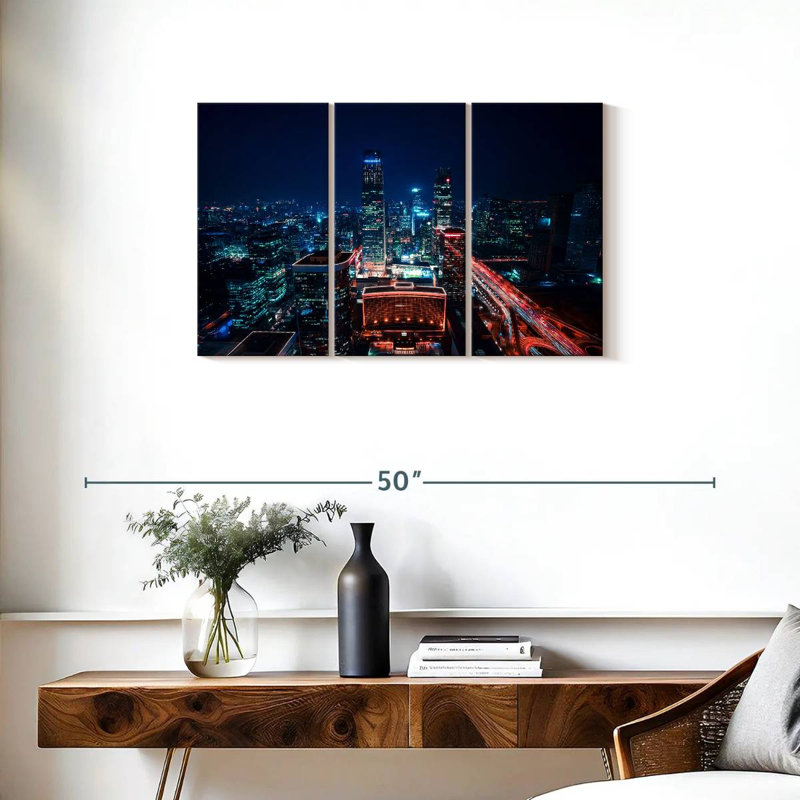 Beijing CBD Night, 20" H x 33" W
