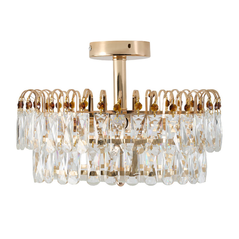 Crystal Semi Flush Mount