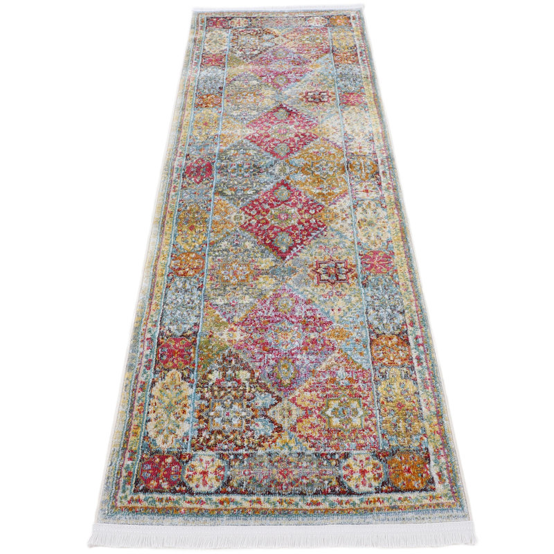 Harleen Plaid Area Rug, Runner 80 x 400cm