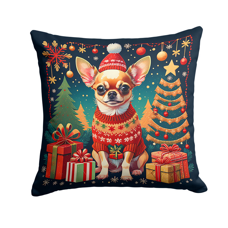 Coussin décoratif intérieur / extérieur Enchanted Christmas, 14 po x 14 po