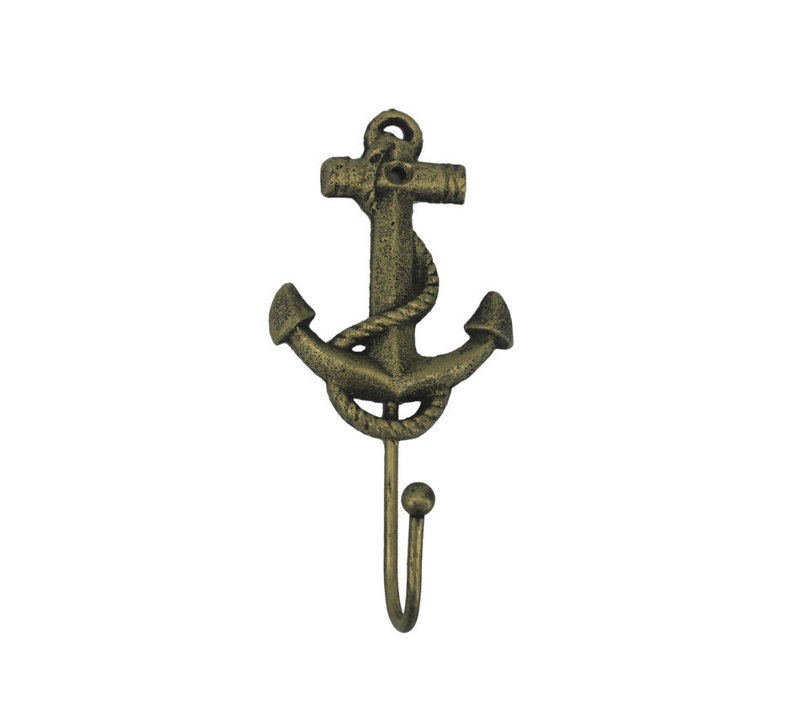 Wall Hook, Rustic Gold