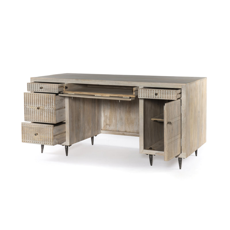 Ivona Solid Wood Executive Desk
