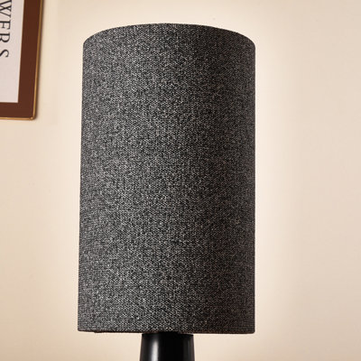 Lampe sur pied en fer forgé et tissu de style chinois