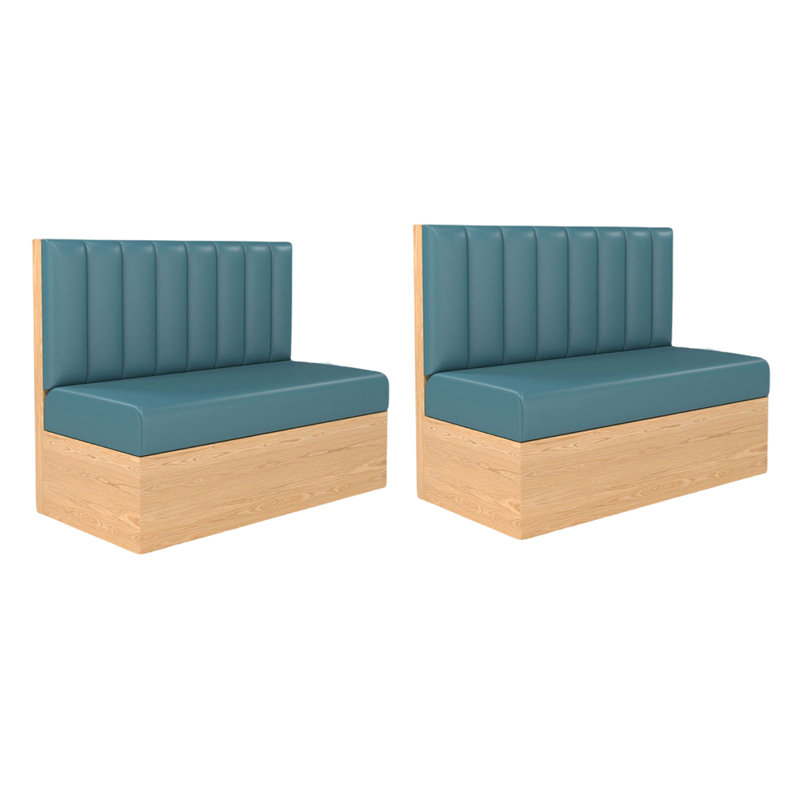 Banc rembourré Nordic Modern Leisure, Bleu sarcelle