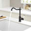 Robinet de lavabo vasque de cuisine à poignée simple à un trou 360 °-106846402
