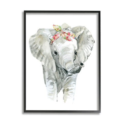 «Chic Baby Elephant» par Carol Robinson - peinture sur toile