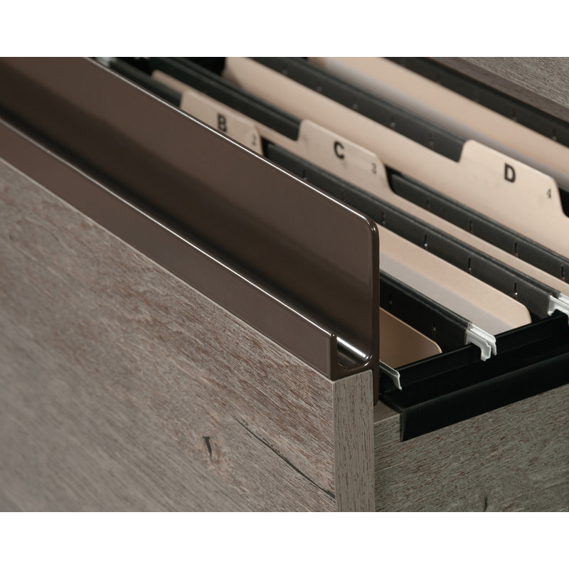 Mystic Oak 2-Drawer Lockable Lateral File Cabinet