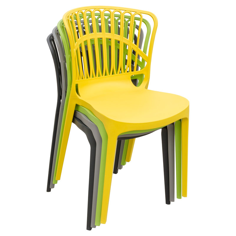 Soderquist Armless Stacking Chair, Grey