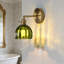 Lampe murale en laiton vert 1 lumière