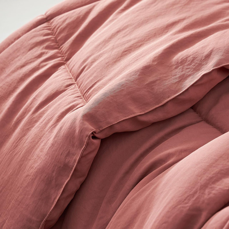 Ensemble d'édredon surdimensionné Coma, Rouge, Édredon pour lit simple TG + 1 taie décorative