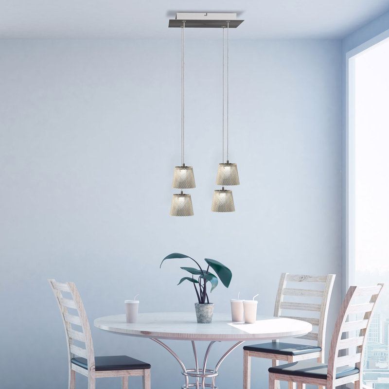 Luminaire suspendu conique à 4 lumières Emerie