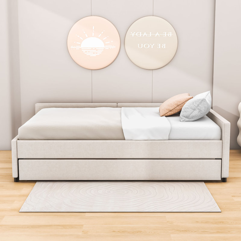 Lit plateforme tapissier Alfkil, Double