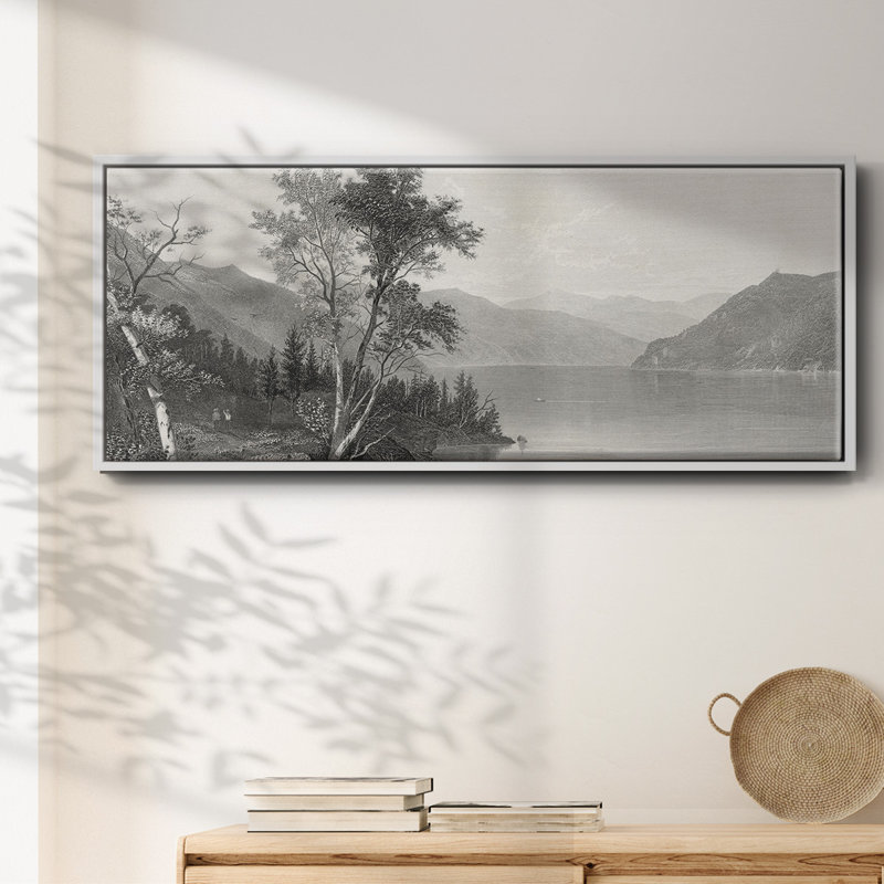 Lake George - toile encadrée, H 20 po x l 50 po