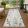 Machine Washable Indoor/Outdoor Bourkelands ACN2334 Floral Rug