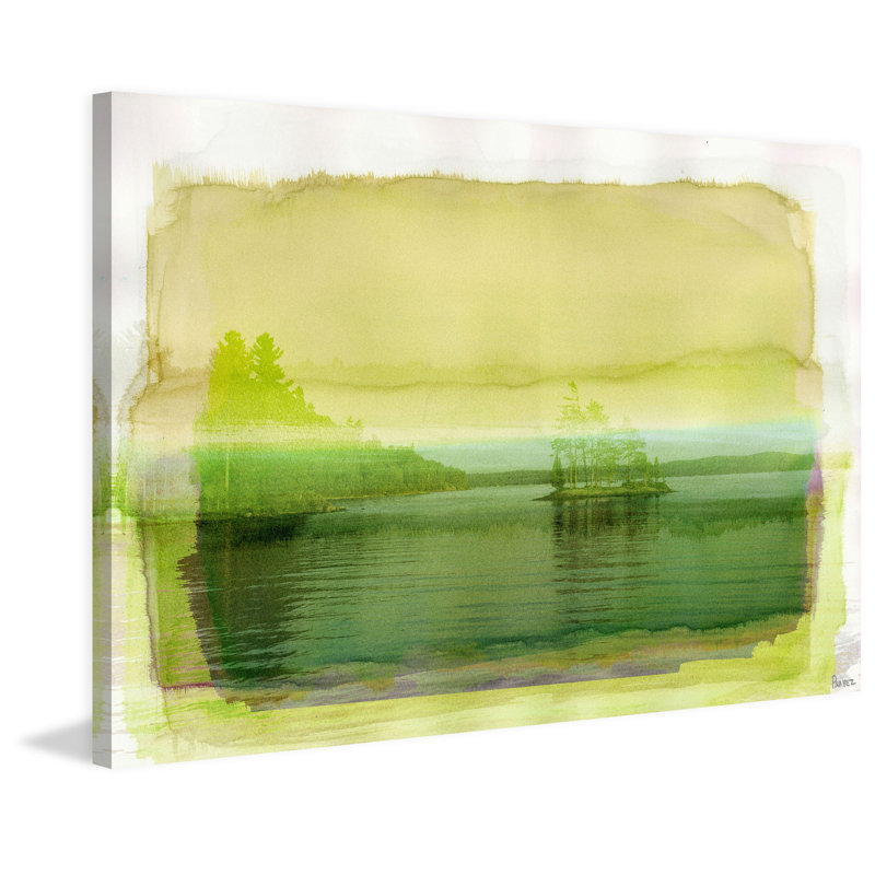 « electric island », reproduction sur toile, H 12 po x l 18 po x P 1,5 po